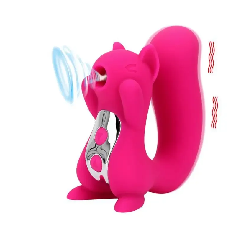 Squirrel Multifunction Clit Sucker Stimulation  Sex Toys Sucking Breast Pussy  Nipple for Women Vibrator Couple Teasing Fun