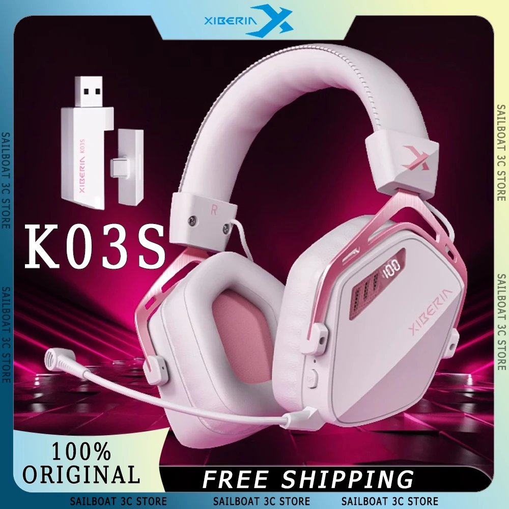 XIBERIA K03S Advanced Edition Wireless Headphone 4Mode FPS Special Sound Long Battery Life Low Latency Customized Gaming Headset
