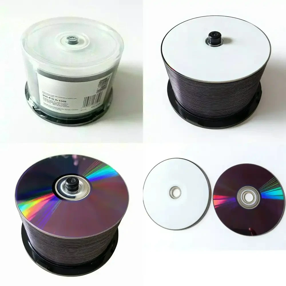 FOR D9 DVD Disc 8.5GB DVD+R DL Dual Layer 8X Unprintable 50pcs per Lot