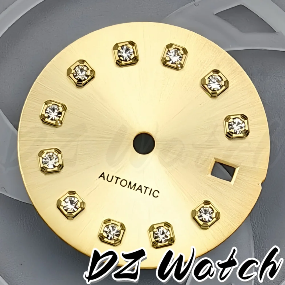 20.5mm Multicolor Sunburst/Gradient Watch Dial  Diamond Markers Date Window Fit NH05 Automatic Movement for Women Wristwatch