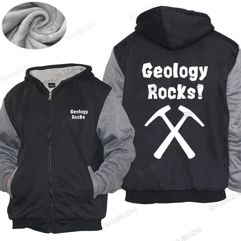 Mens winter cotton warm coat loose tops Geology Rocks - Men Geek thick hoody Science unisex hoodie women Fleece hoody