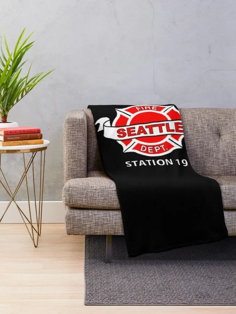 Station 19 Work Logo Classic Classic T-Shirt Throw Blanket Giant Sofa for babies Moving Heavy Blankets