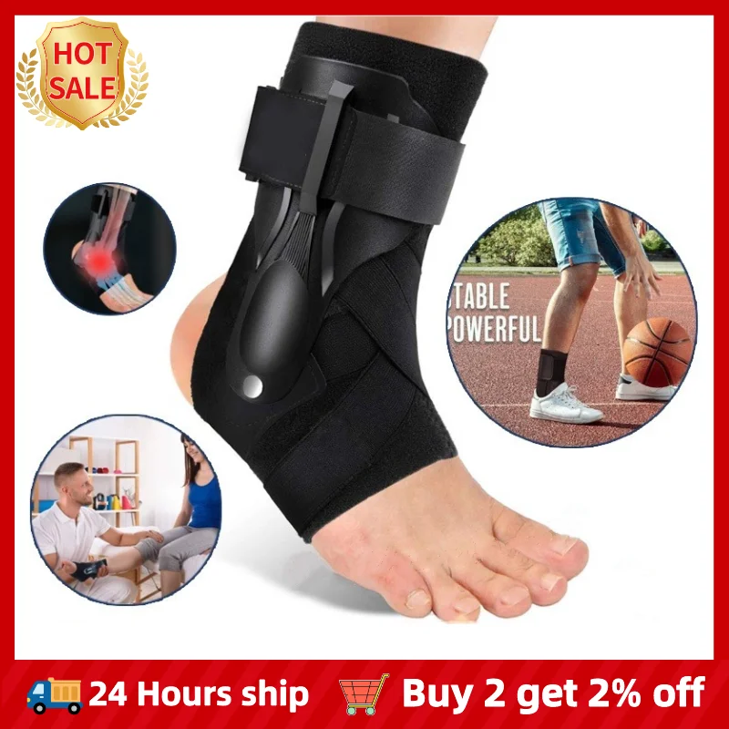 1Pc Ankle Support Strap Brace Bandage Foot Guard Protector Adjustable Ankle Sprain Orthosis Stabilizer Plantar Fasciitis Wrap