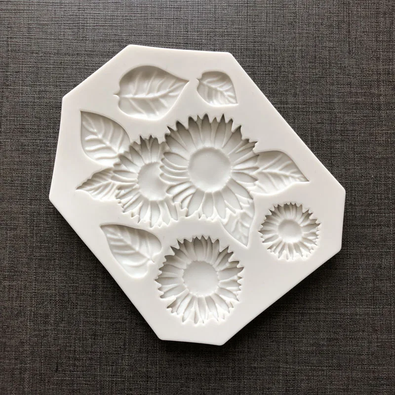 Tree Branches Sunflower Cake Silicone Molds Cupcake Fondant Decorating Chocolate Candy DIY Tools