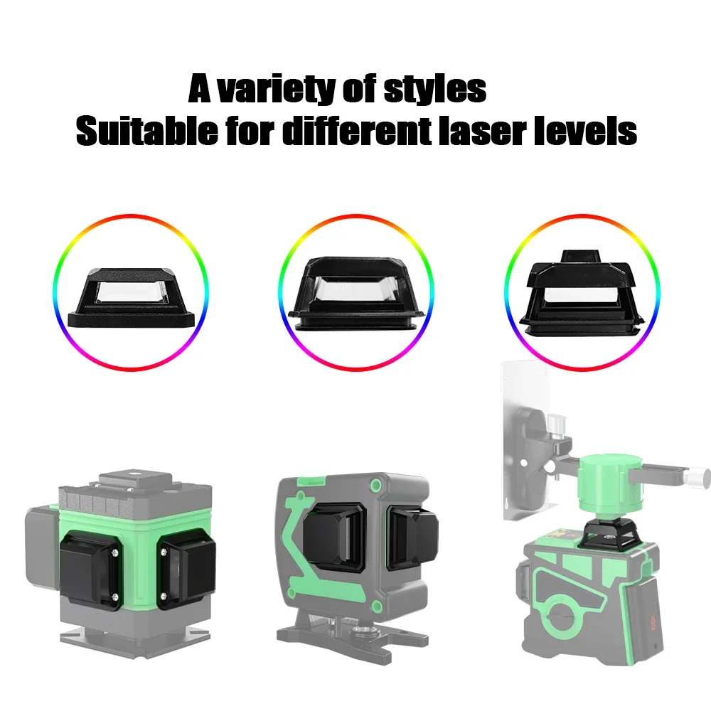 Laser Level Protective Glasses for 3D 12 Lines Vertical and Horizontal Lasers Glass Protective Cover Accessories