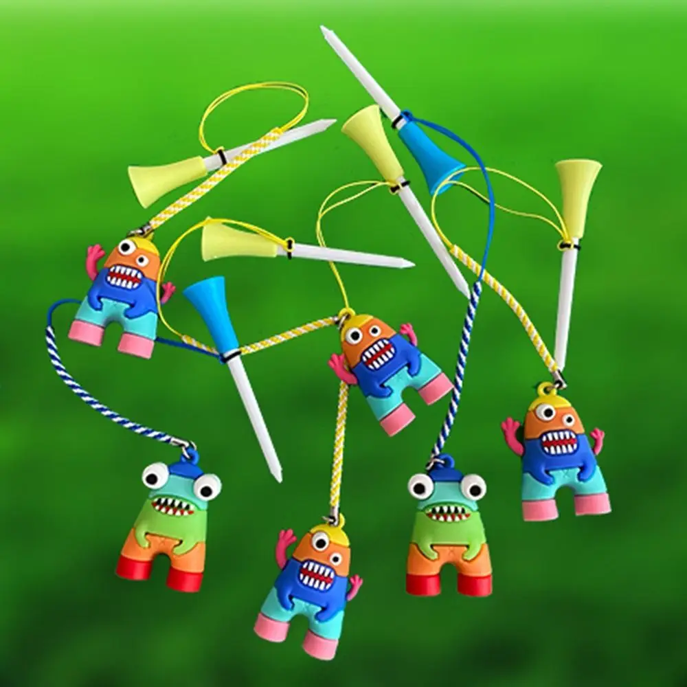 Golf Accessories 8.3mm Golf Ball Tees Astronaut Cartoon Golf Rubber Tees Prevent Loss of Durable Insert Into Grass