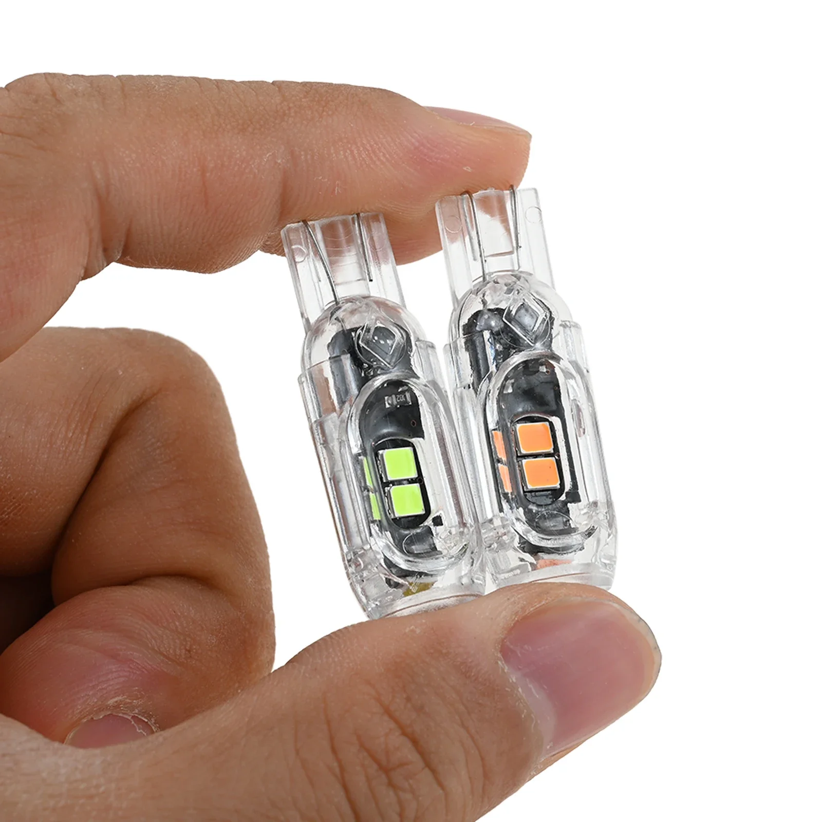 2pcs Wide LED Bulbs Canbus T10 5W5 2835 3030 5smd Interior Luggage License Plate Dome Reading Clearance Lamp Flashing Tail Light