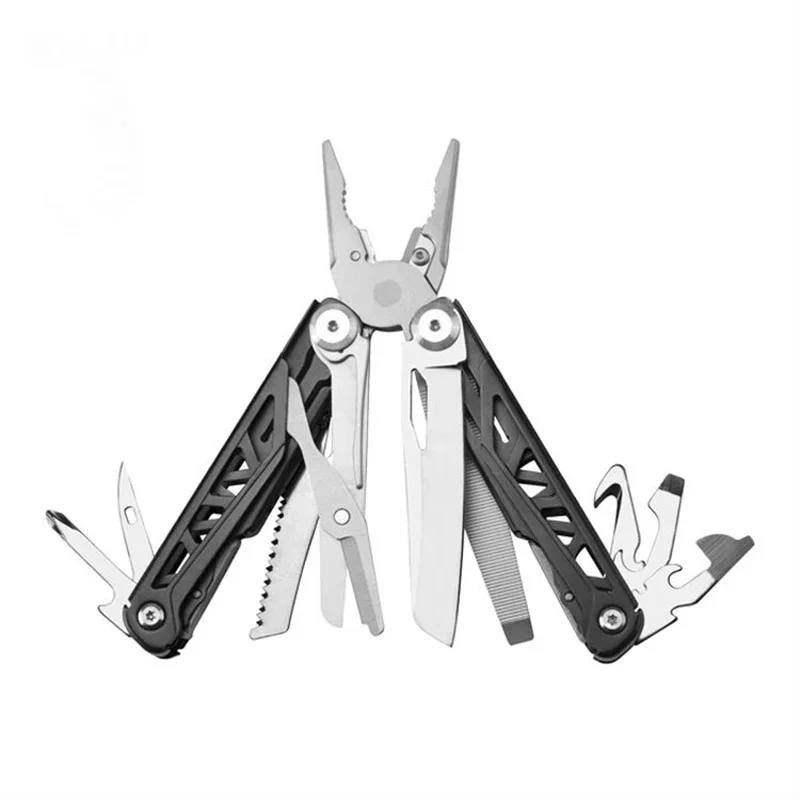 Stainless Steel Multitool Scissors, Army Knife Pliers, Folding Pocket EDC Tools, Portable Emergency Survival Gear