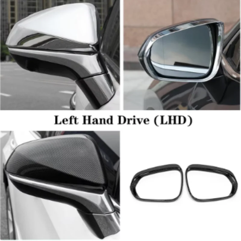 

LHD Styling Chrome Carbon Car side rear view mirror Decoration Cover Trim For Lexus NX 260 300h 350h 2022 - 2024 Accessories