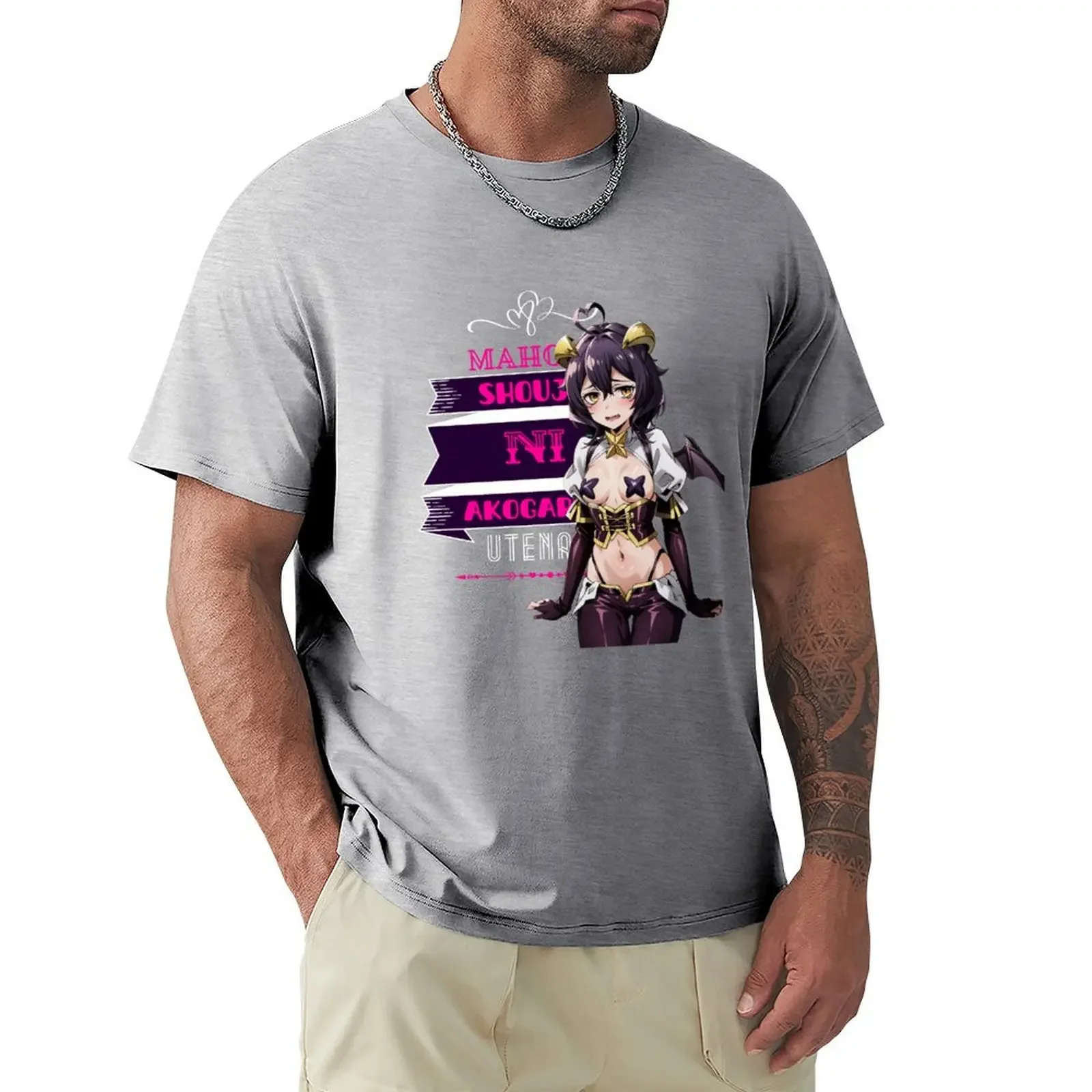 for a boy graphics plain t shirts men Mahou Shoujo ni Akogarete Utena Hiiragi ecchi anime arth T-Shirt heavyweight sweatshirt