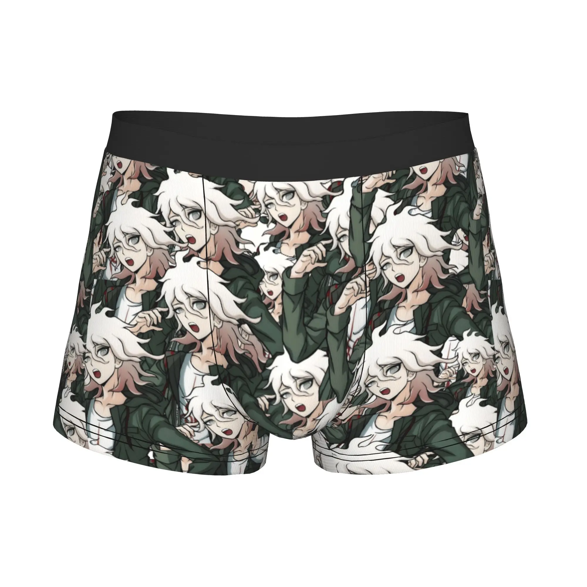 Comic Nagito Komaeda  Boxer Shorts For Men 3D Print Danganronpa  Underwear Panties Briefs Soft Underpants