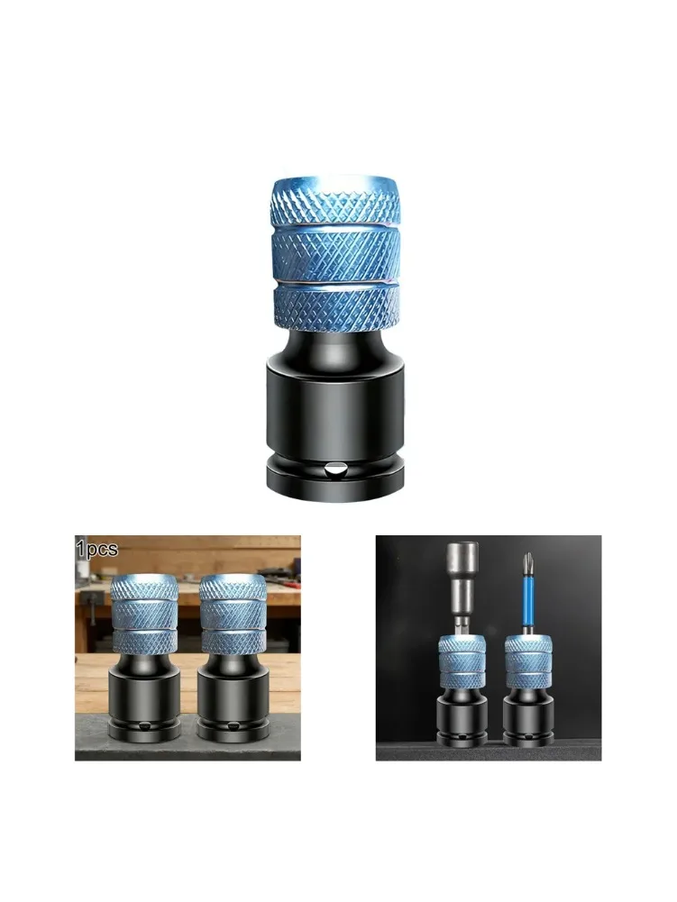 1/2Pcs  Quick Release 1/2Inch Square To 1/4Inch Hex Socket Adapter Converter Chuckhand Tool Power Tool Accessories