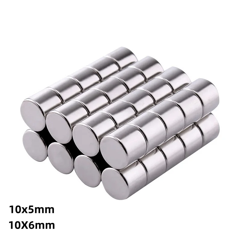 10X5/6mm N35 Neodymium Magnet Strong Rare Earth Permanent Magnet Small Round Magnet for DIY Craft 10X5MM 10X6MM