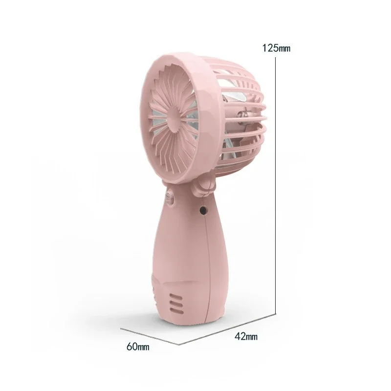 Mini ventilador de mano creativo, diseño lindo, silencioso, batería de larga duración, Hogar para estudiantes, Mini ventilador portátil recargable por USB, nuevo