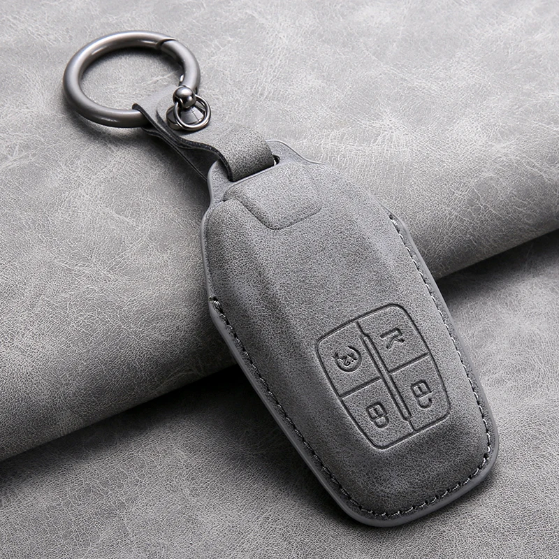Funda de Cuero para Llave de Coche Ferrari F430 488 458 F12 Roma 812 F8, Protector de Llave, Accesorios para Llavero
