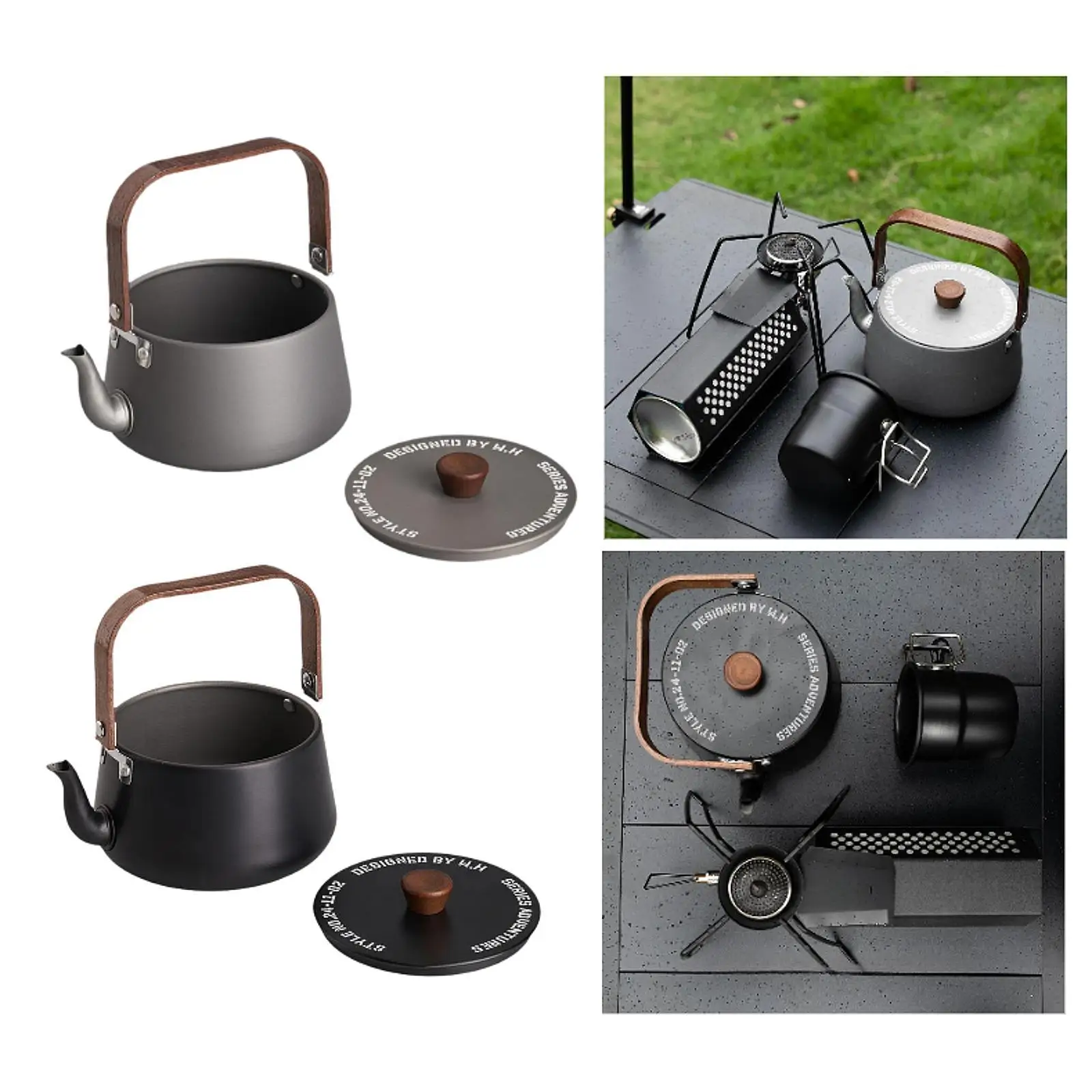 

Camping Kettle Water Boiler Teapot Modern Kitchen Camping Pot Camping Tea Kettle for Hiking Travel Outdoor Campfire Picnic