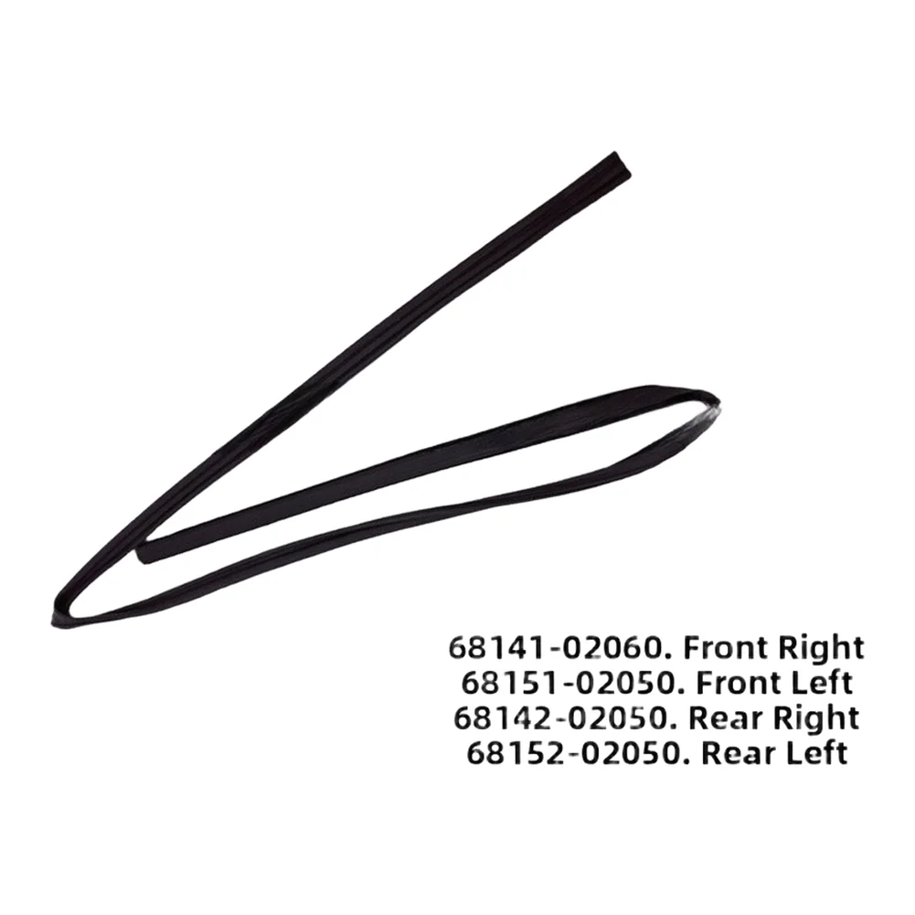 Door Glass Sealing Strip for Toyota For Corolla 2003 2004 2005 2006 2007 2008 2009 2010 2011 2012 2013 2014 2015 2016