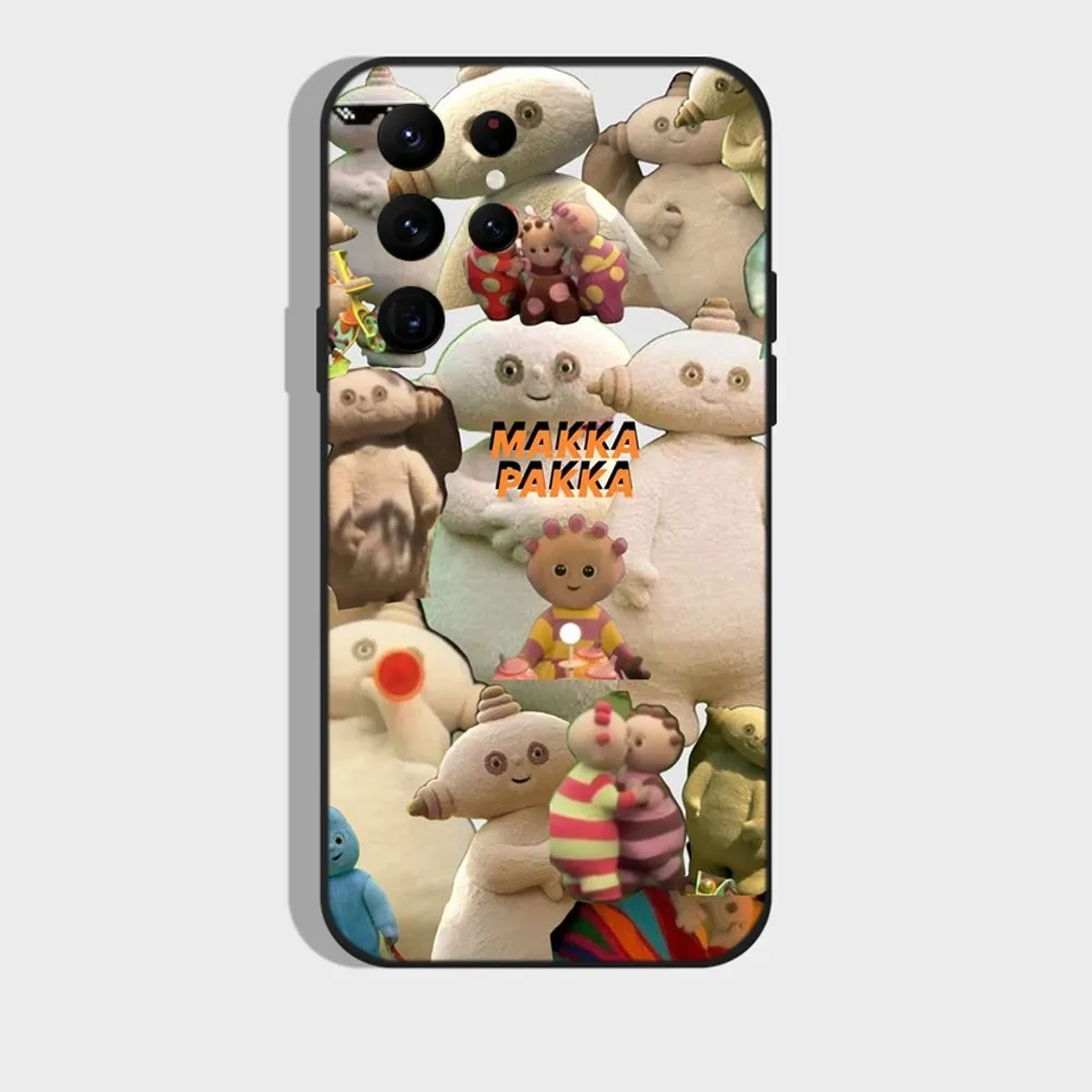 In The Night Garden Maka Paka Phone Case for SamsungS24,S23,S22,S21,S20 Ultra Pro S10,S30Plus,20 Ultra Black Cover