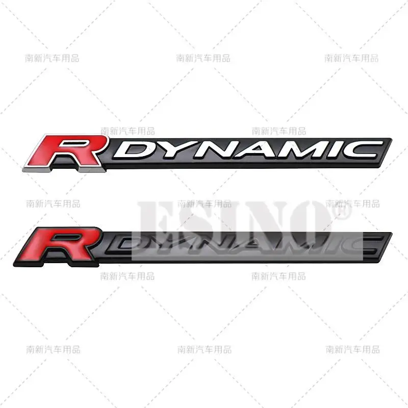 Car Styling 3D R Dynamic Trunk Metal Adhesive Emblem Fender Rear Body Tailgate Badge for Jaguar XE XF XJ F-Type I-Pace F-Pace