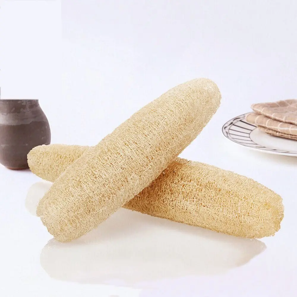Natural Loofah Luffa Sponge Long Non-stick Body Shower Sponge Ecological Planting Good Absorbency Dish Towels Bath Kitchen