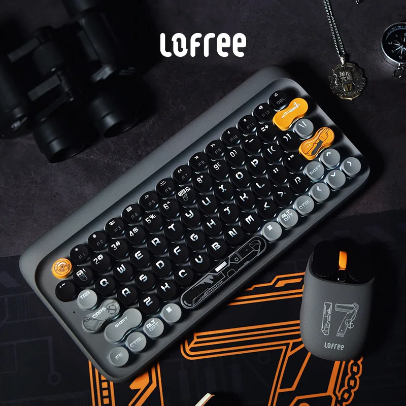 

Free Mechanical Keyboard And Mouse Wireless Bluetooth Tea Axis Laptop Desktop Keyboard And Mouse Set Shandong Ship Boy Gift