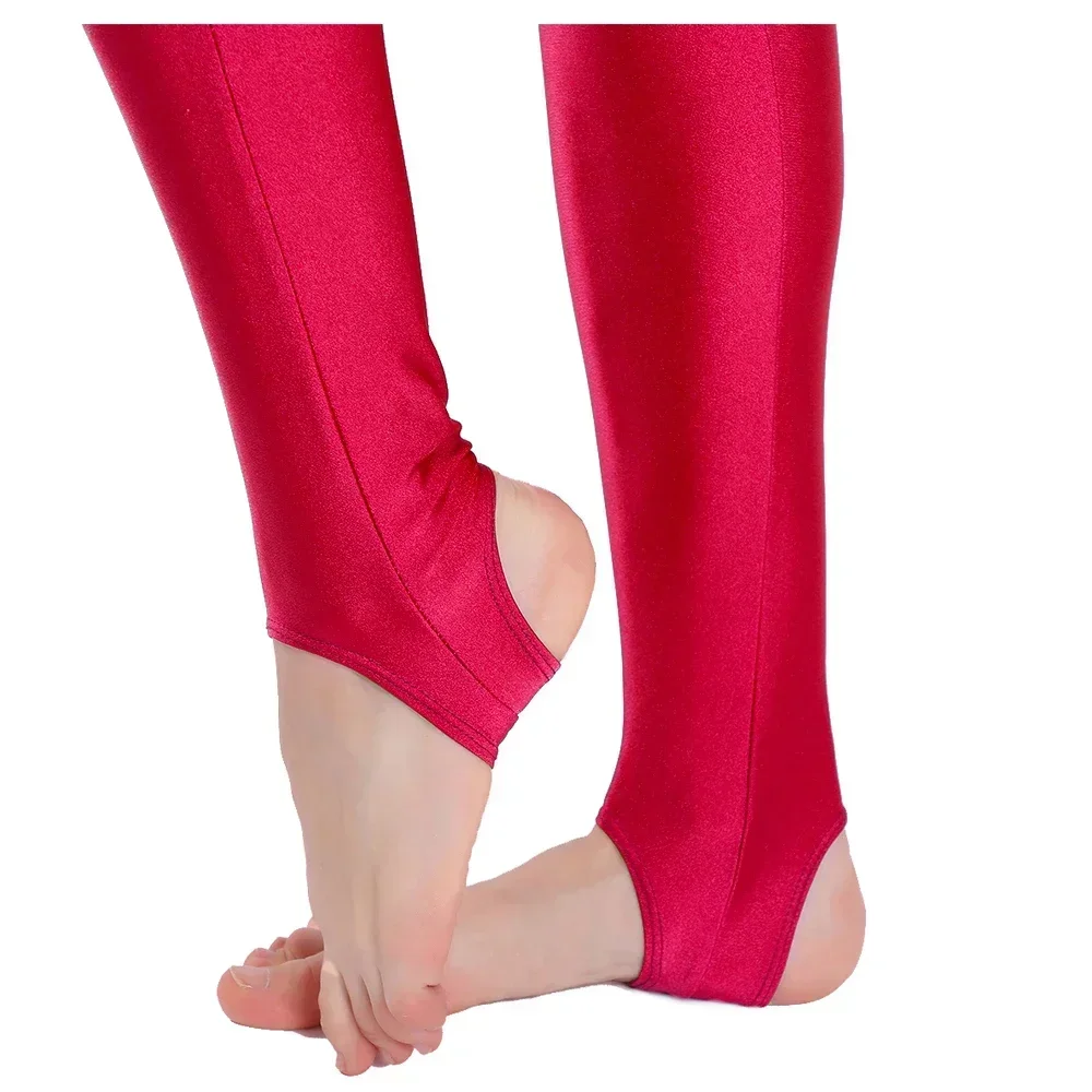 

AOYLISE женские леггинсы для балета и танцев, комбинезон, боди без рукавов, комбинезон из спандекса, гимнастический костюм для йоги для взрослых