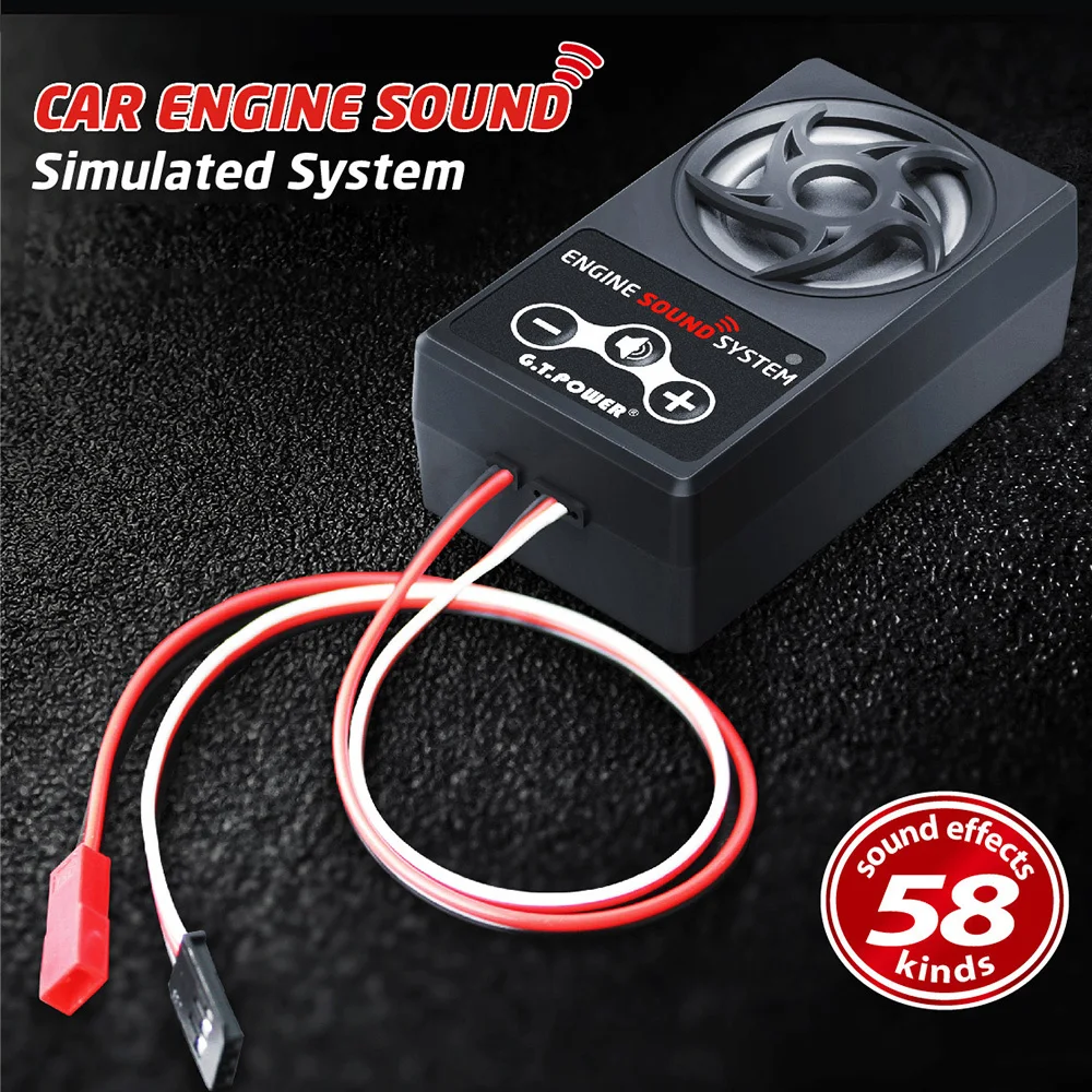 

Car Engine Sound Simulated System Module 58 Sounds for 1/10 RC Crawler Off-road Car