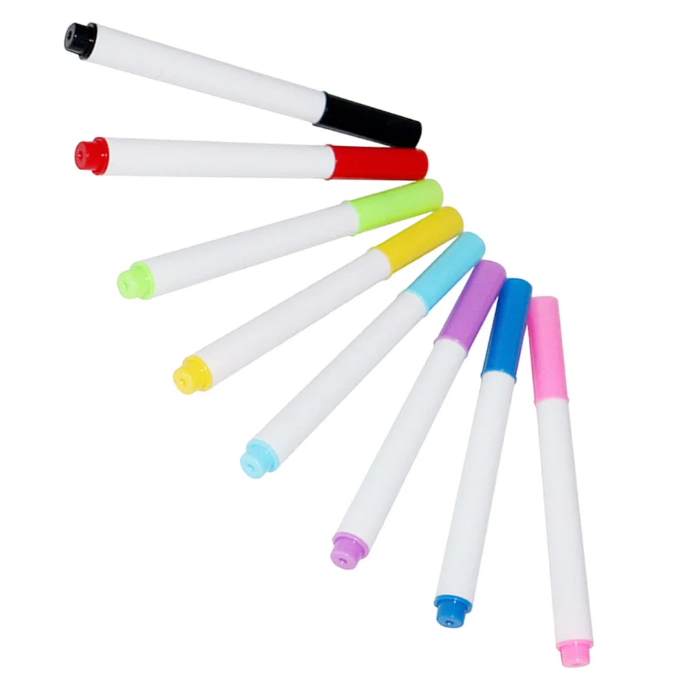 

8 Pcs Erasable Whiteboard Marker Pens Children Painting Markers for Kids Dry Erase Fine Tip Wipe Washable