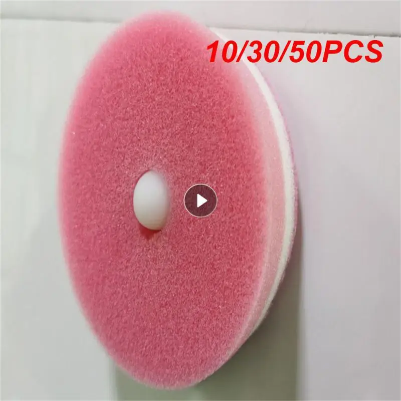 10/30/50PCS Scouring Pad Strong Cleaning Power Double-sided Decontamination Variety Flowers For Utensils Bowl Chopsticks