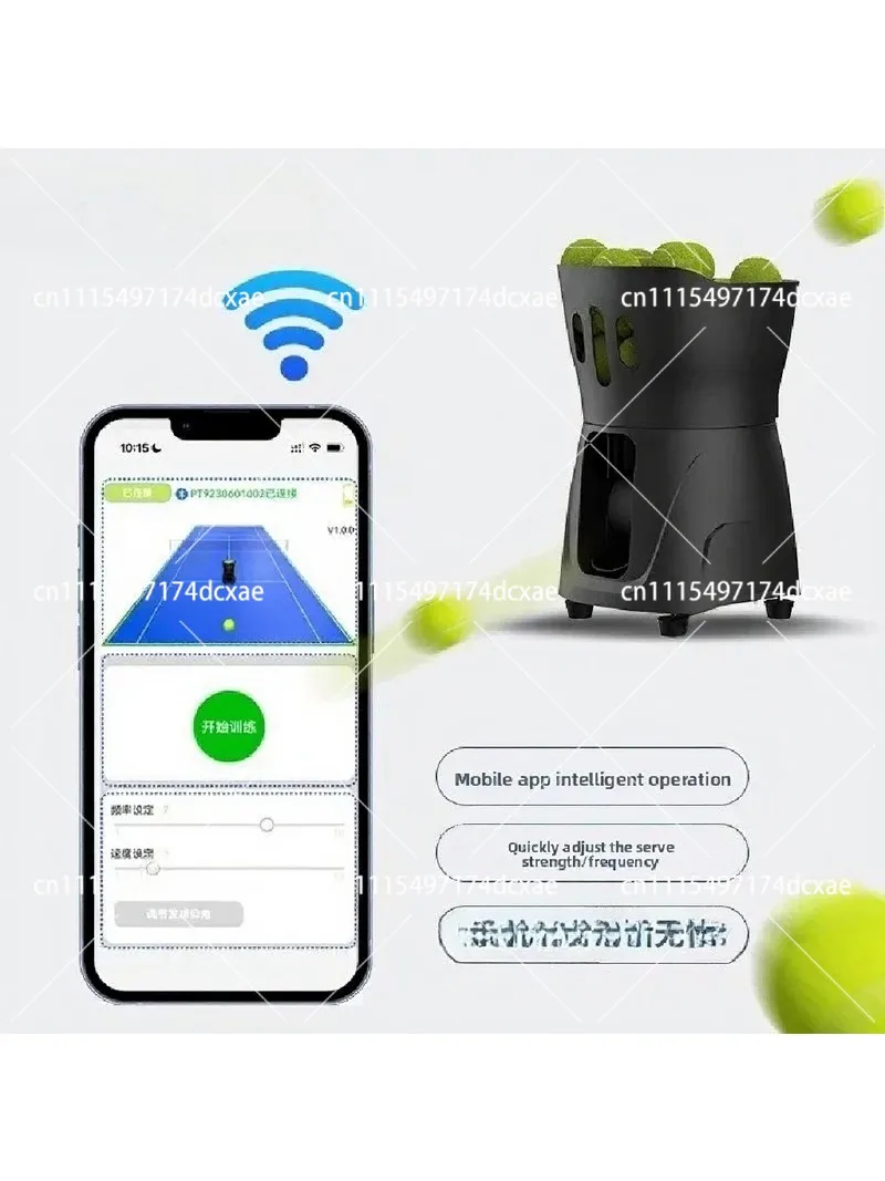 Tennis Ball Machine Portable Automatic Launcher Adjustable Angle Vertical Thrower Trainer for Indoor Outdoor Practice
