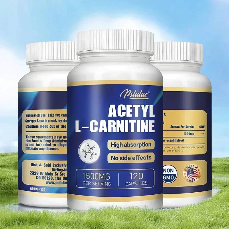 خلات L-Carnitine - إنتاج الطاقة الطبيعية، زيادة أداء الجسم، تعزيز عملية التمثيل الغذائي، يدعم الذاكرة والتركيز