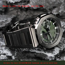 High-quality stainless steel strap suitable for Casio watch GM-2100/GA-2100 series farm oak series modified watch strap  16mm