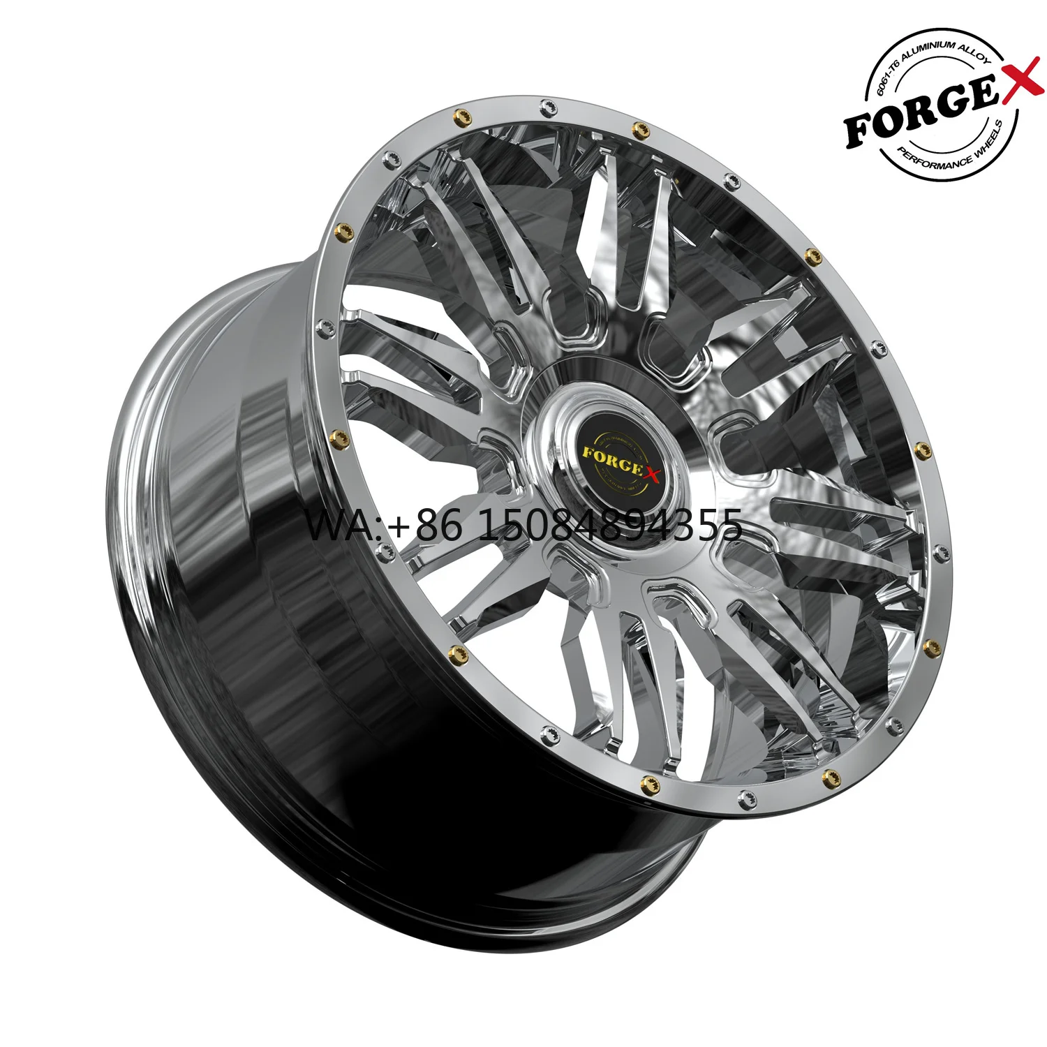

Customizable Aluminum New Floating Cap 6x139.7 18-24 Inch Black Big Lip Forged Wheel Decorative Rivet Fake Beadlock for Hilux