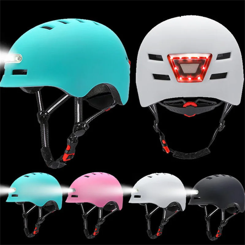 

Smart Tail Light Cycling Helmet For Men Women Kids Urban Bike MTB Road Scooter Electric Bicycle Sport Helmet 48-61cm