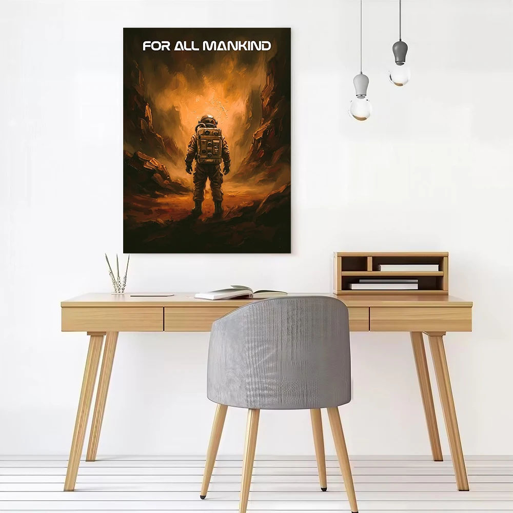 For All Mankind Tv Show Poster Customizable Printed Canvas Painting for Pictures Wall Art Living Room Decorations Bathroom Decor view 2