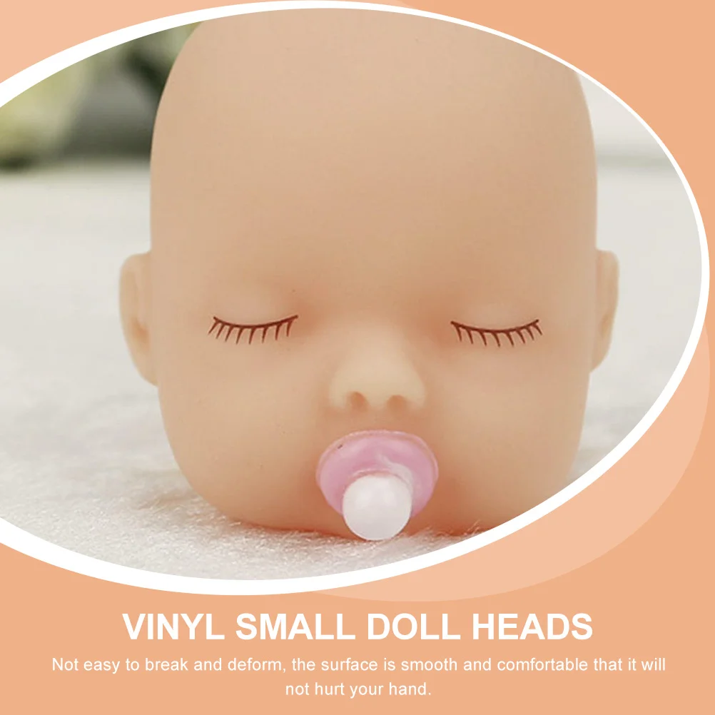 20 Pcs Vinyl Head DIY Material Toy Parts Craft Making Kids Toys Plush Mini Heads Supplies House Child Babies Dolls