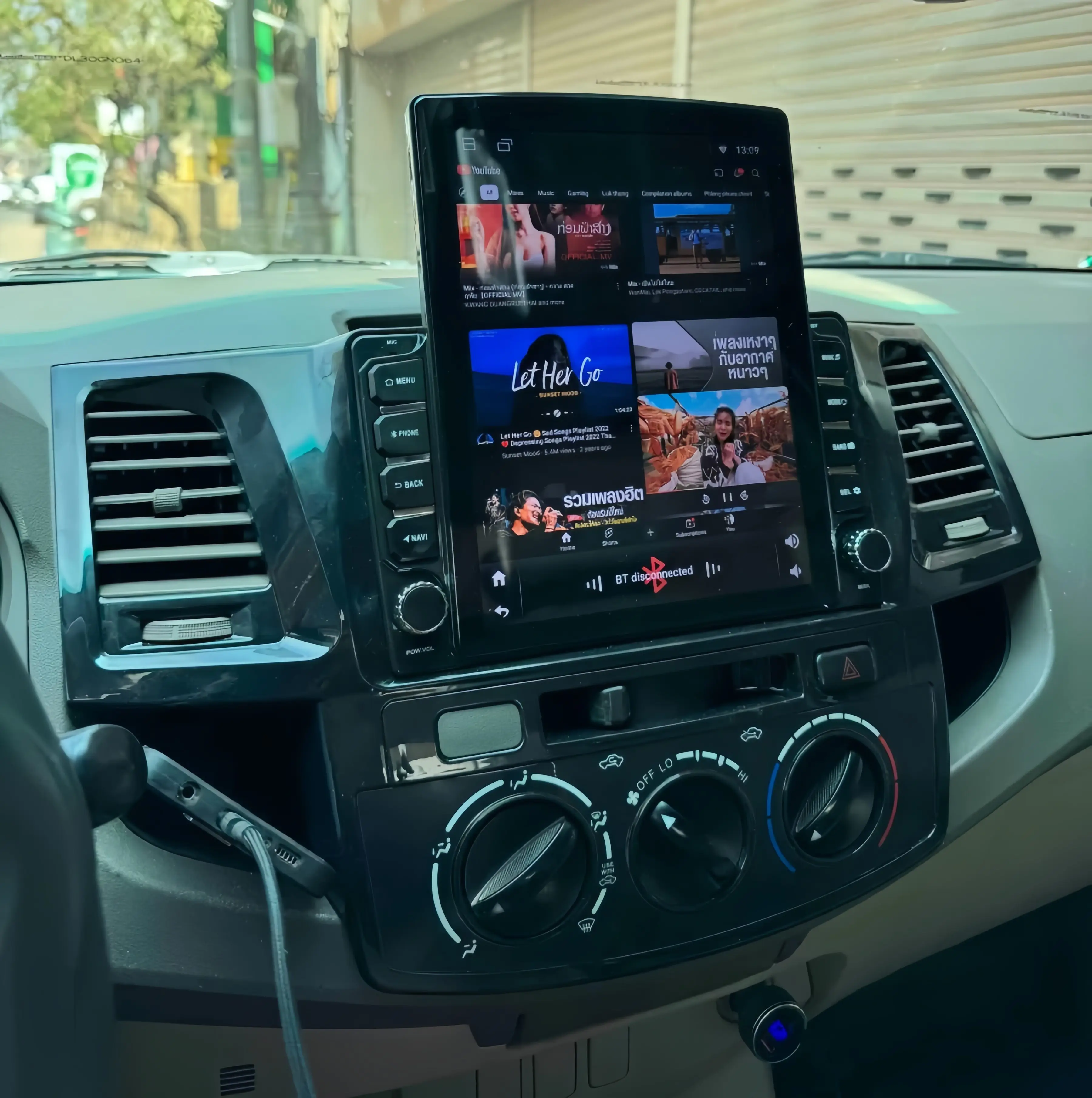 Toyota Hilux Fortuner 2005 - 2014 용 Android 14.0 8G + 128G 차량용 Autoradio 차량용 스테레오 비디오 오디오 DVD GPS Navi 테이프 Carplay RDS BT