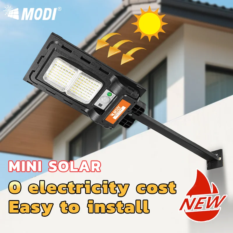 modi-ソーラーライト屋外モーションセンサー超高輝度壁ランプ-ip65-防水街路灯庭庭パスガレージ用