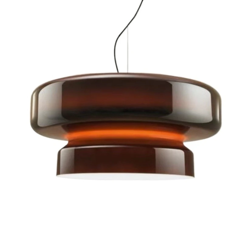 Postmodern Art Pendant Lights Restaurants Cafes Clubs Guests Personalized Colorful Designers Glass Lampshade LED Hanging Lamps