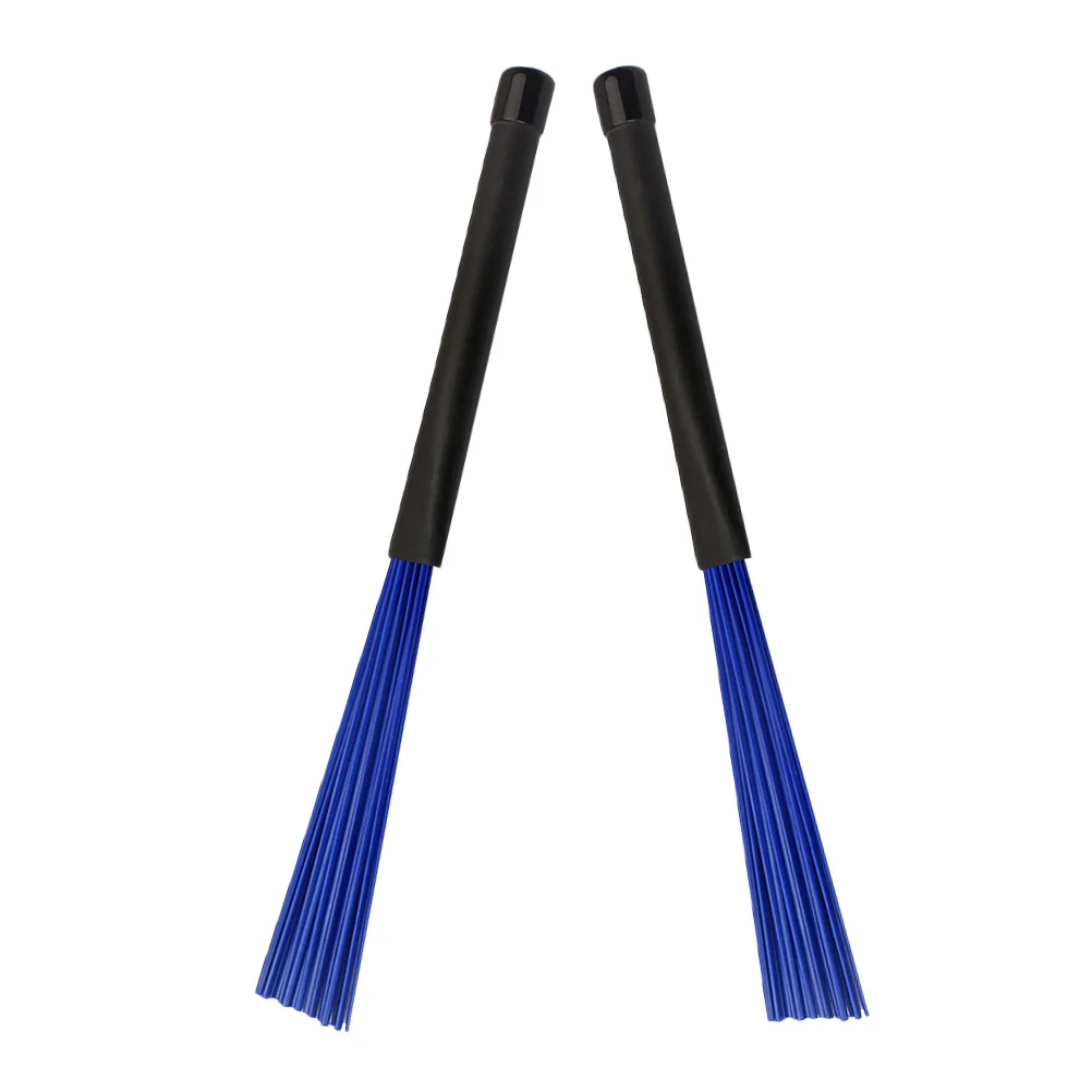 

2Pcs Drum Brush Kit Nylon Wire Sticks for Percussion Instruments Jazz Drumming Accessory Lightweight Retractable Drumstick Set