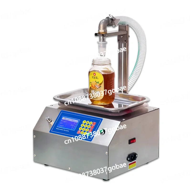 

[English version L15] Small weighing quantitative autumn pear paste tahini paste glue sticky liquid honey filling machine