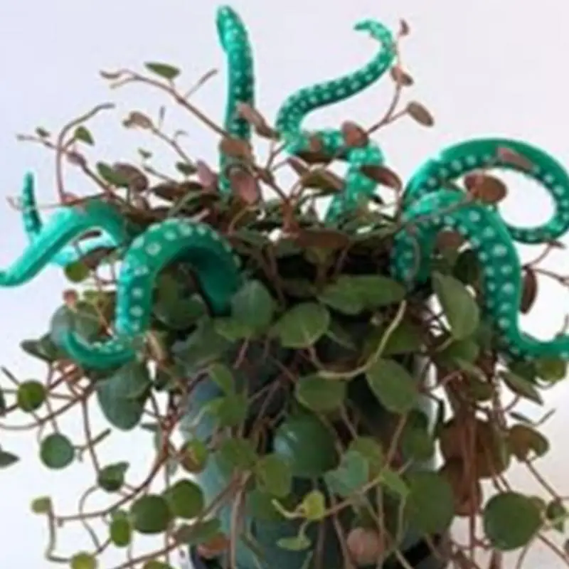 Octopus Tentacles For Plants Octopus Plant Ornament Decorative Stakes Pot Decorations Accessories Indoor Plant Decorations 7pcs