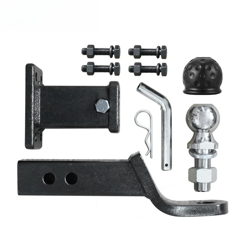 Trailer Drawbar Tow Hook Square Receiver Ball Mount Kit Automotive Rear Modification Accessories for Caravan Trailer Towing