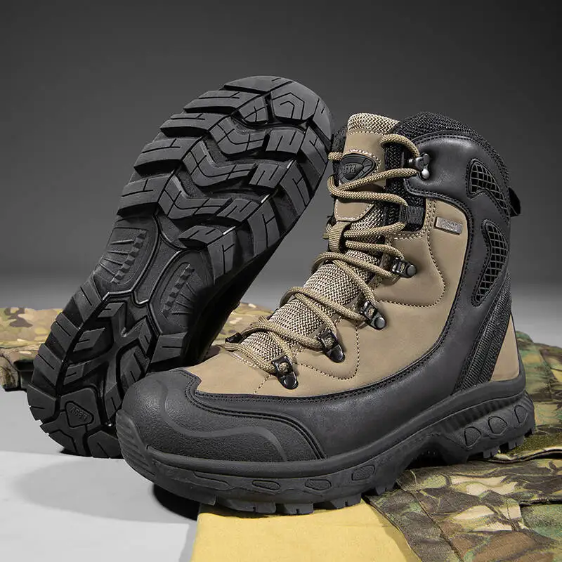 

Brand Outdoor Boots Men Hiking In Various Terrains Boots Waterproof Non-slip Hiking Boots Wear-resistant Jungle Trekking 39-47