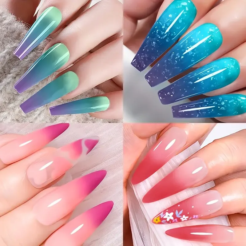 ยาทาเล็บเปลี่ยนสี Faandin 7 มล. 1 ขวด, เจลทาเล็บเปลี่ยนสีตามอุณหภูมิ, เปลี่ยนสีได้อย่างน่าทึ่ง, สีสันสดใส, เปลี่ยนสีได้ตามอุณหภูมิ, ยาทาเล็บที่สาวๆ ต้องมี, ทนทานต่อการใช้งาน, ติดทนนาน, แข็งแรง, ไม่ซีดจางง่าย, ใช้งานง่าย, ทำได้ที่บ้าน, ของใช้จำเป็นสำหรับงานพรอม, ร้านทำเล็บ, และงานปาร์ตี้, ยาทาเล็บพิเศษสำหรับร้านทำเล็บขายส่ง