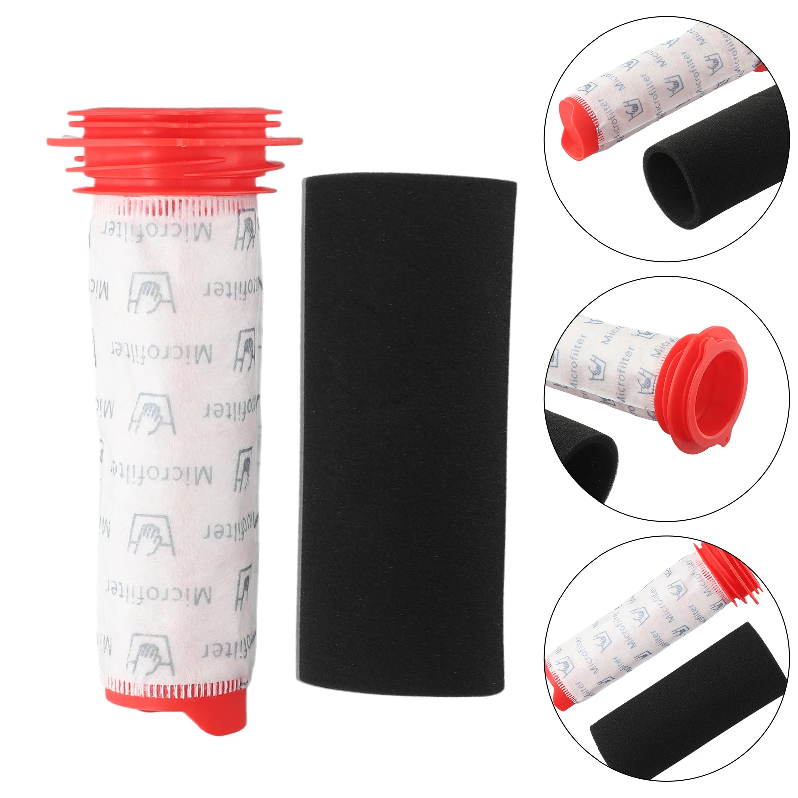 2Pcs Vacuum Cleaner Foam Stick Filter Kit For BOSCH Athlet BCH6L2560 BCH6ZOOO Vacuum Cleaner Washable Filter Stick