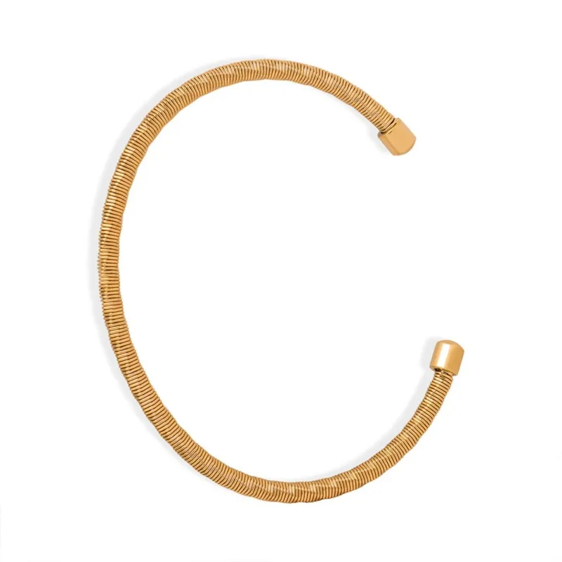 سوار حبل ملتوي من الفولاذ المقاوم للصدأ للرجال والنساء ، ذهبي ، فضي ، لون أسود ، سوار معصم للأزواج ، أساور الكفة ، جودة عالية #6