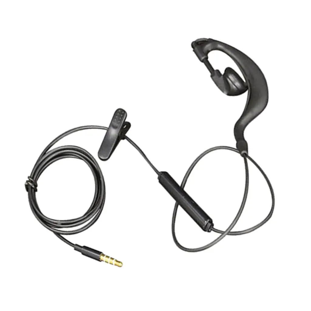 Одиночные наушники 3,5 мм с микрофоном и регулятором громкости для