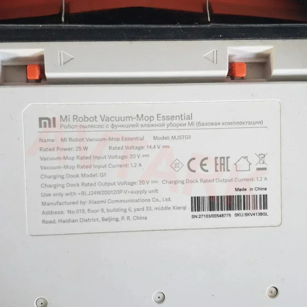 New 14.8V 4000mAh Li-ion Battery for Xiaomi G1 MI Robot Vacuum-Mop Essential MJSTG1 Robot Vacuum Cleaner 18650 Battery Pack