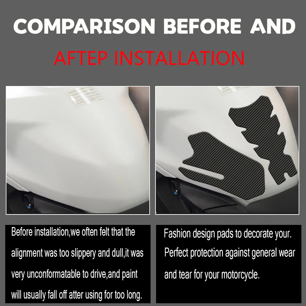 Motorcycle Fuel Tank Pad Stickers 3D Tankpad For DUCATI PANIGALE V2 899 959 1199 1299 Sticker Tank Cover Decoration Accessories